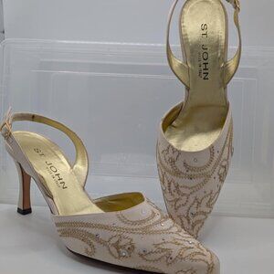 St. John Shoes with Rhine stones (Made in Italy)